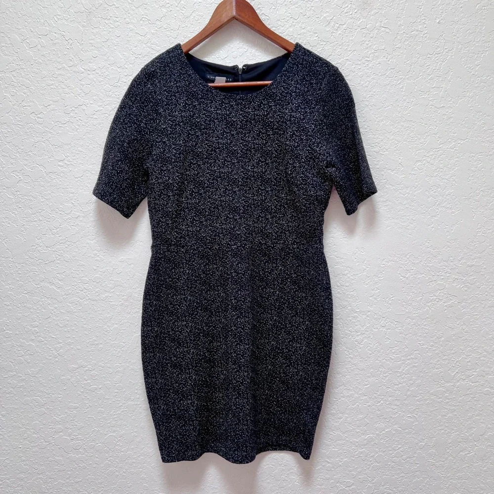 NWT Simply Styled Petite Jacquard‎ Bodycon Dress Black Onyx Short Sleeve MP